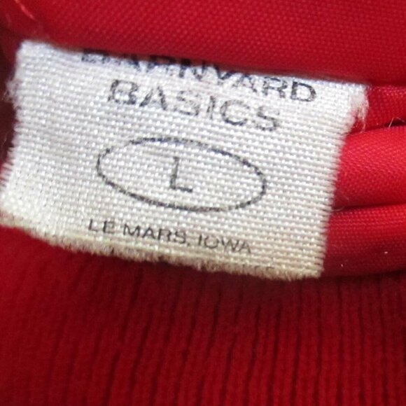 Vintage Men's Large Red Windbreaker Jacket Arnold Nebraska Sleeve Logo 1980's - Picture 7 of 7